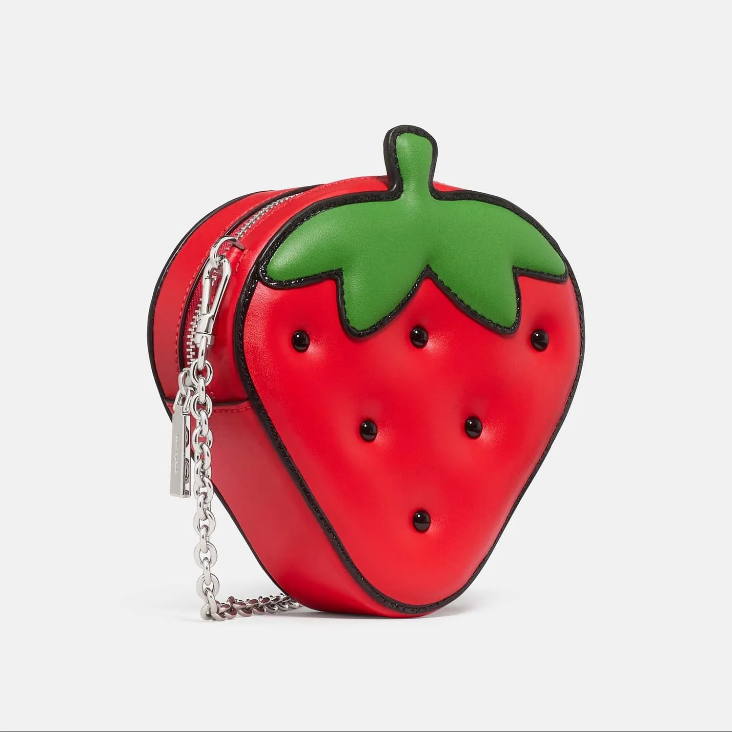 Hello Kitty x Kate Spade 3D Strawberry miniveske i skinn