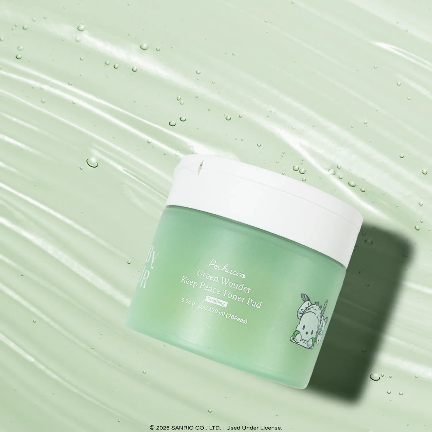 ByUR Sanrio K-Spa Pochacco Green Wonder toner pads