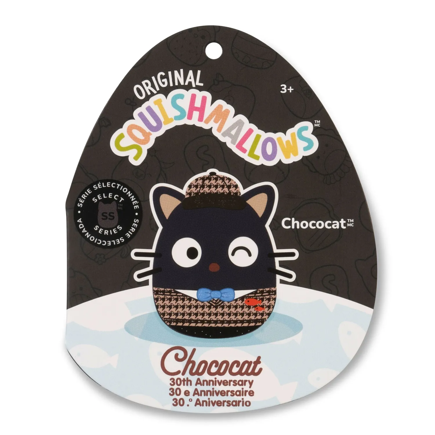 Hello Kitty Chococat Squishmallows-bamse 30 cm 30-årsjubileum