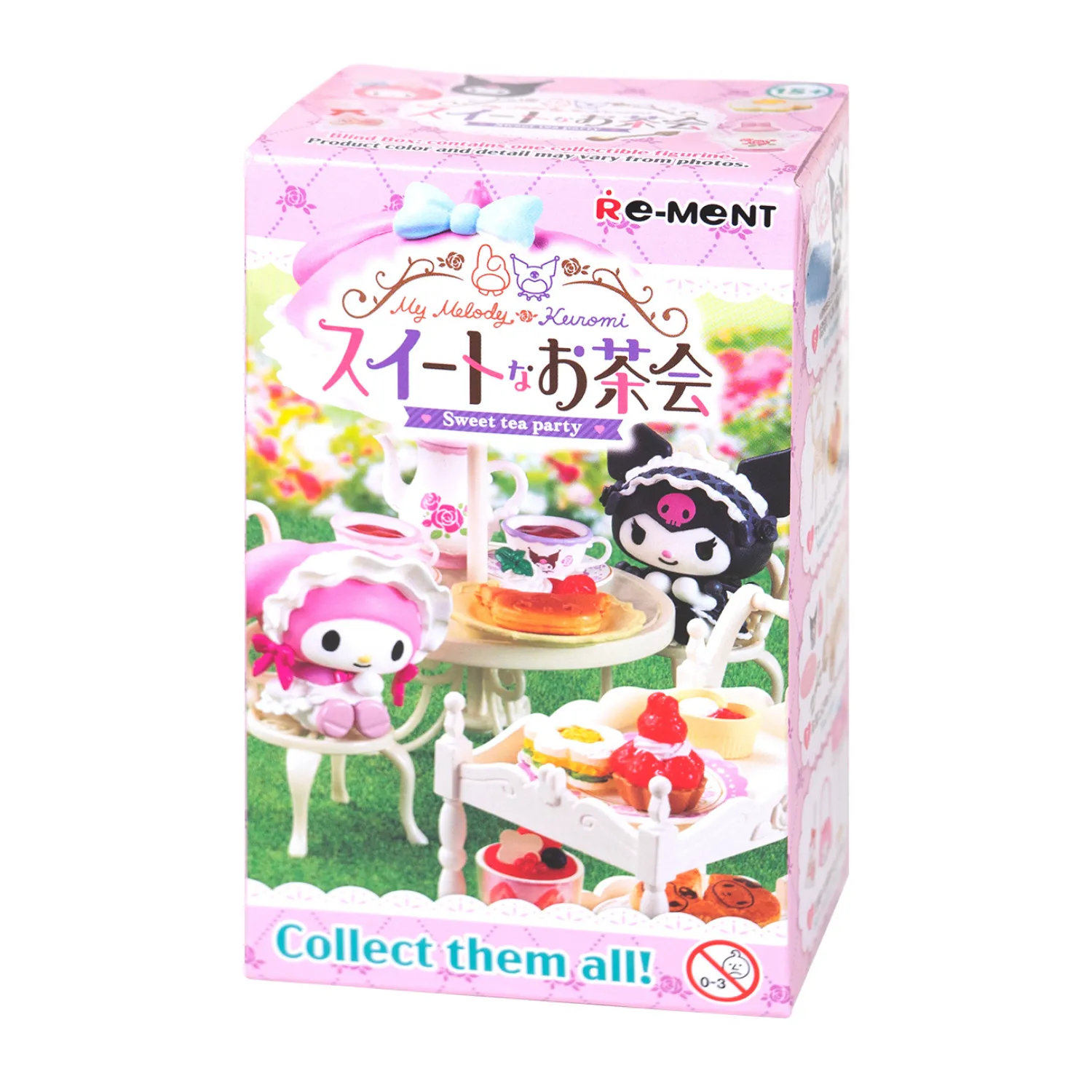 Hello Kitty Re-Ment My Melody & Kuromi Sweet Tea Party Blind Box Figure Set minifigurer