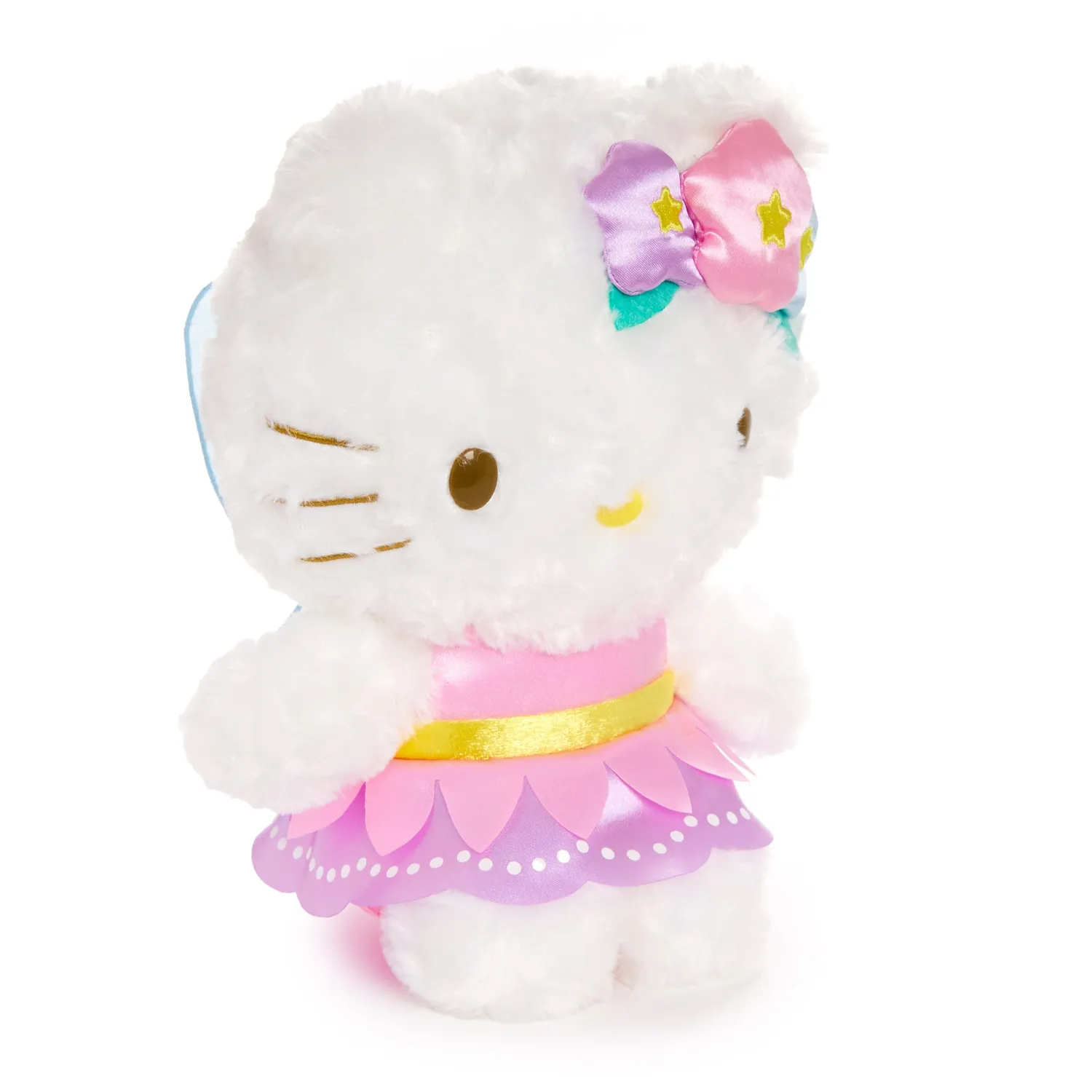 Hello Kitty Floral Fairy 8" plysjbamse med blomsterkrone