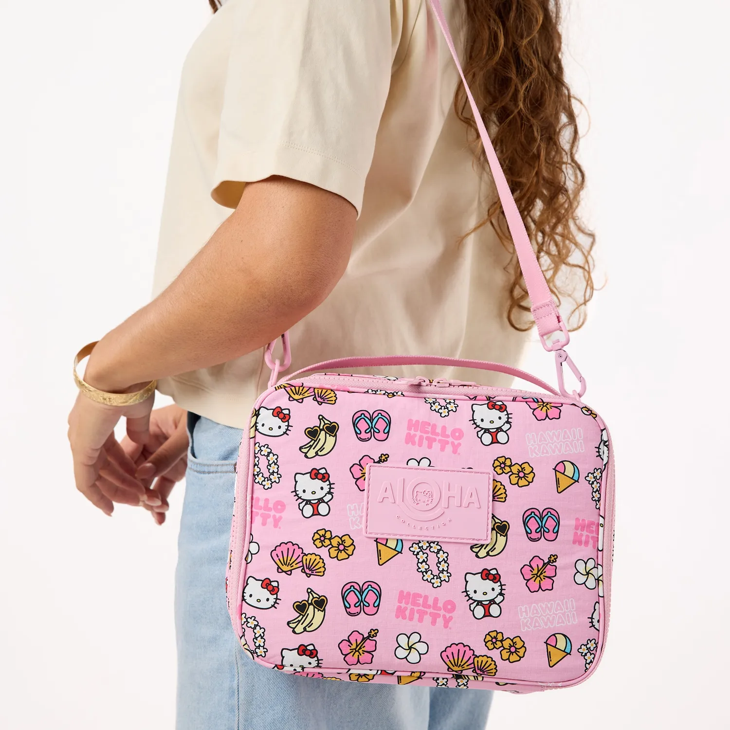 Hello Kitty x Aloha Collection Keep It Light Lunch Bag matveske rosa