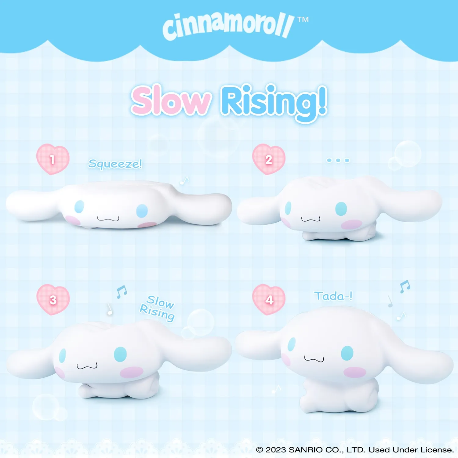 Cinnamoroll Jumbo squishy-leke – bomullsgodteri-duft