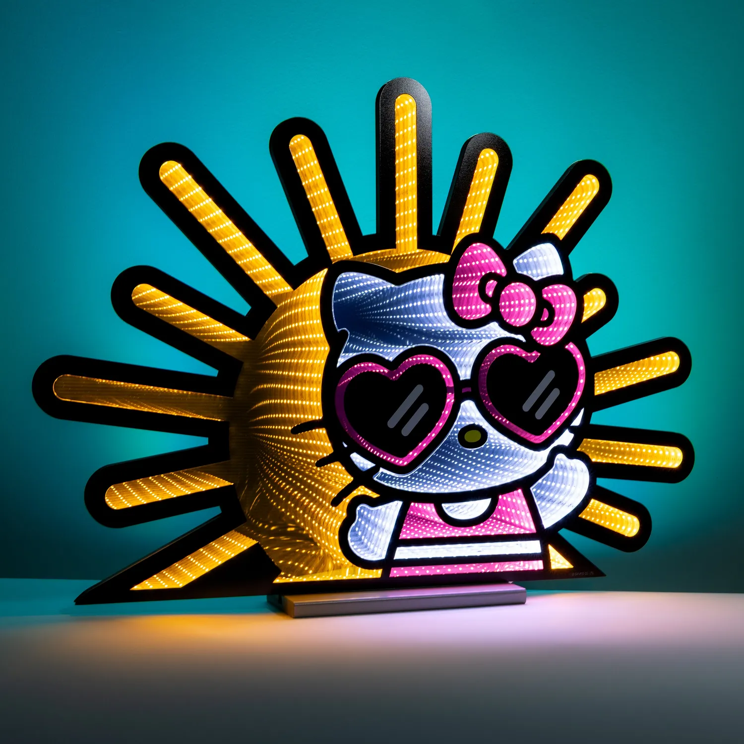 Hello Kitty Sunshine Ekkolight infinitylampe 24,5 tommer LED