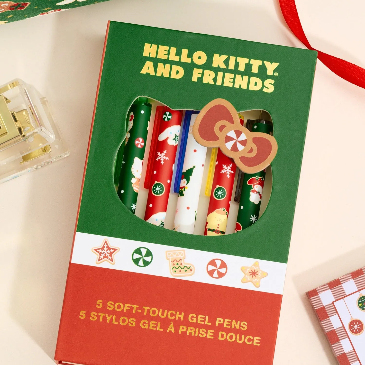 Hello Kitty and Friends x Studio Oh! Holiday Fun gelpenner 5-pakning