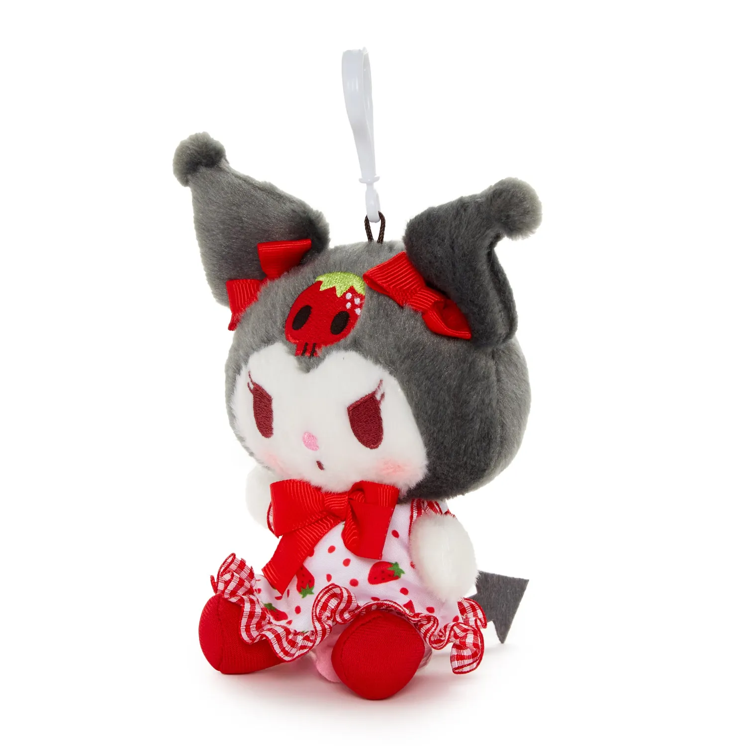 Hello Kitty Kuromi Mascot Clip Strawberry Fields plysjklips