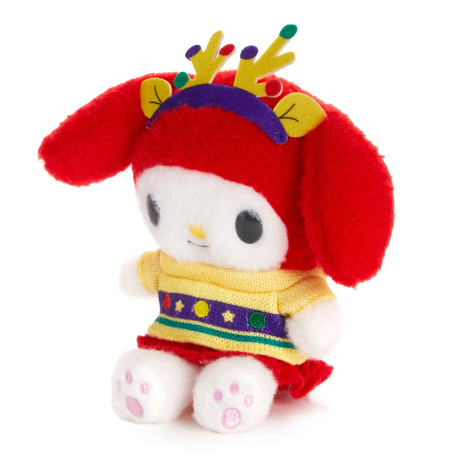 Hello Kitty Sweater Weather Series My Melody Fuzzy Plush plysjbamse 20 cm