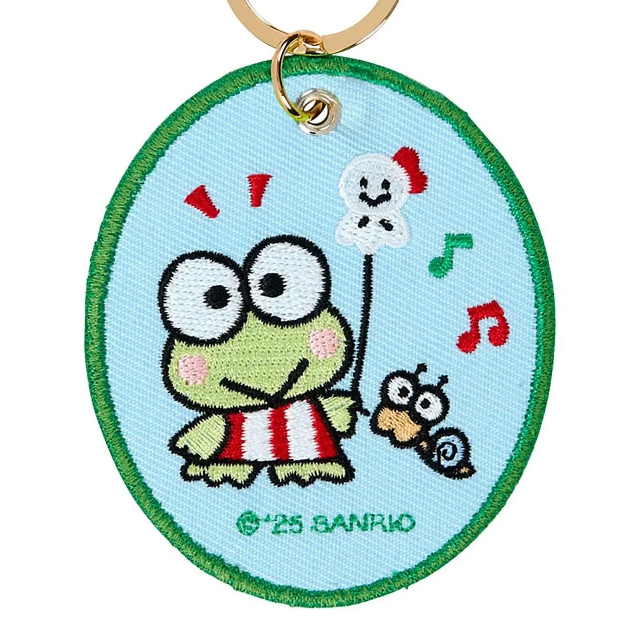 Hello Kitty Sanrio Character Award Keroppi maskotnøkkelring brodert