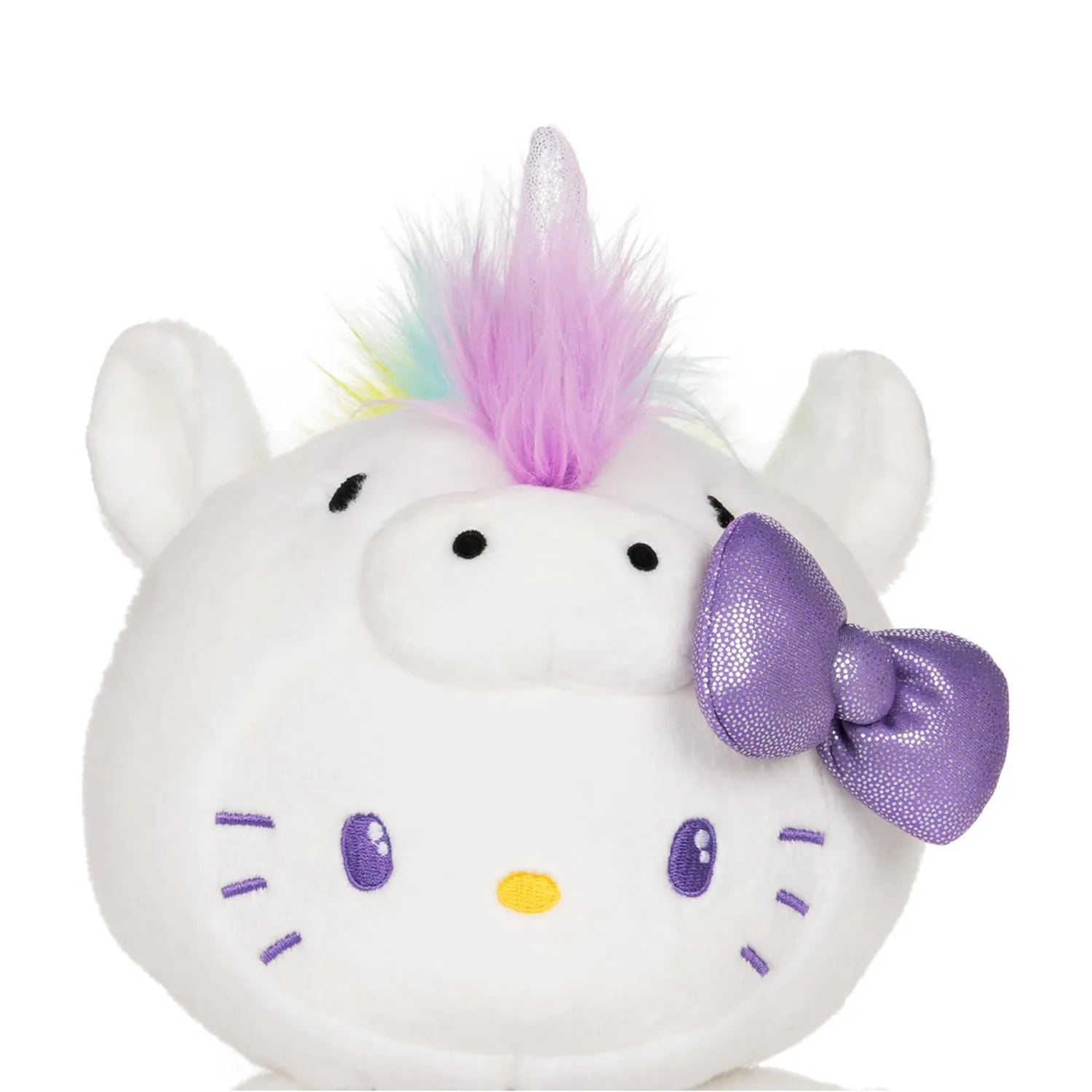 Hello Kitty GUND enhjørning-kosedyr 10 tommer brodert