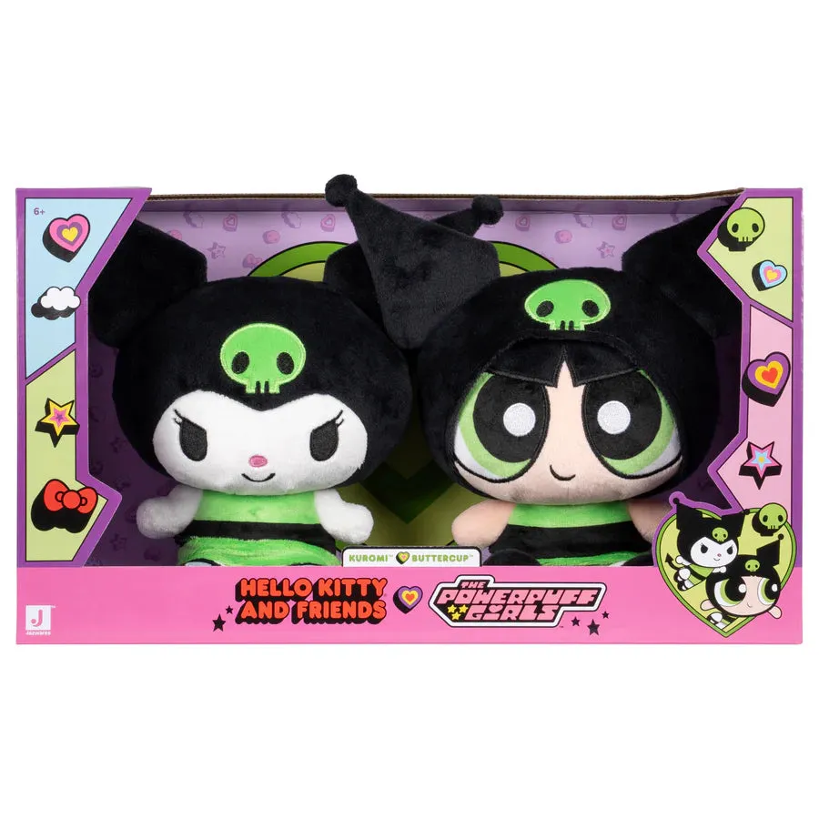 Hello Kitty Powerpuff Girls kosedyrsett Hello Kitty & Blossom 20 cm