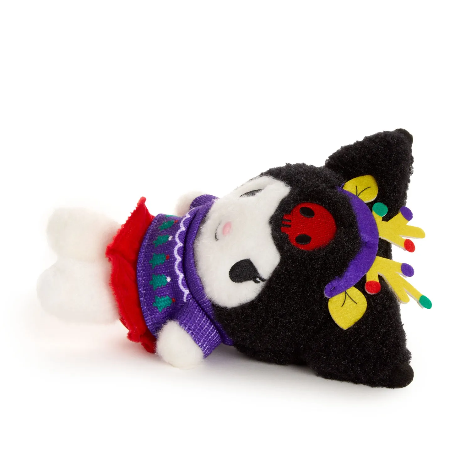 Hello Kitty Sweater Weather Series Kuromi Fuzzy Plush plysjbamse