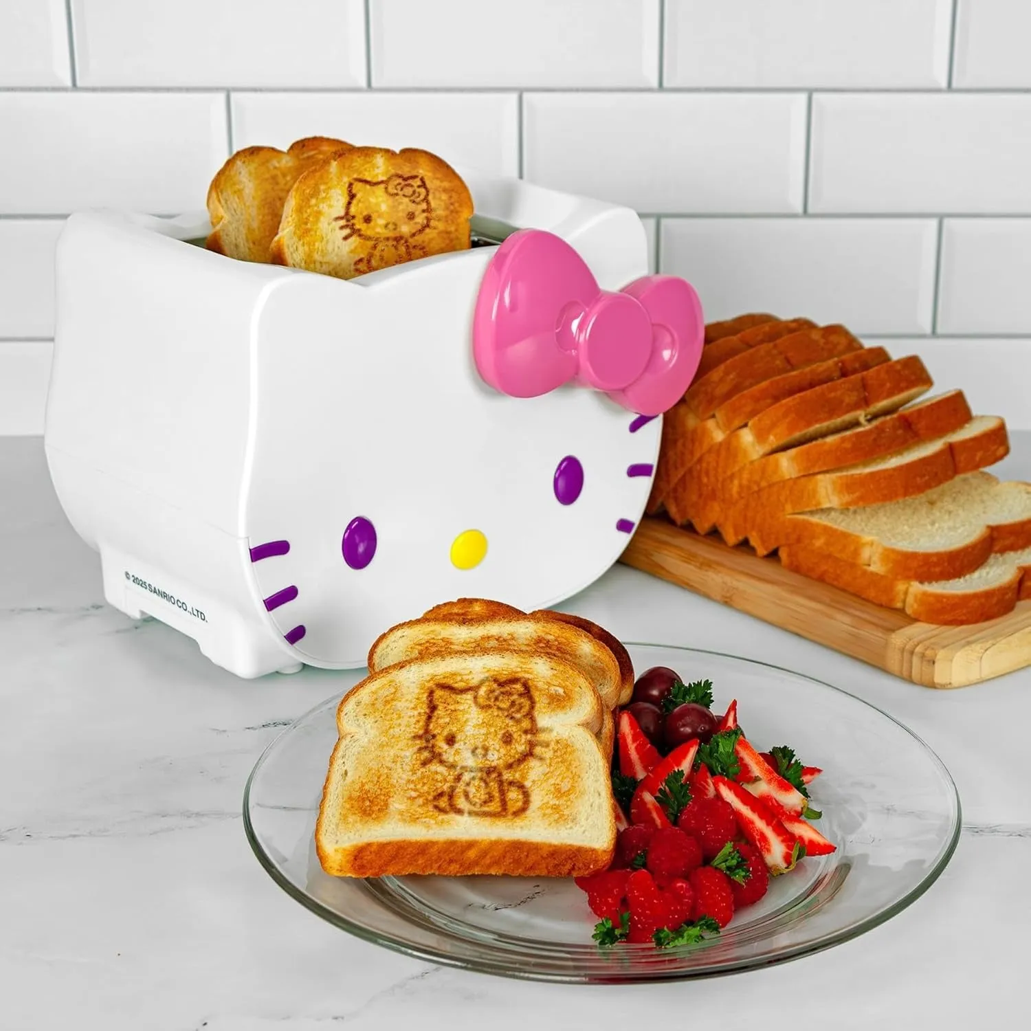 Hello Kitty Deluxe 3D-brødrister med brede spor
