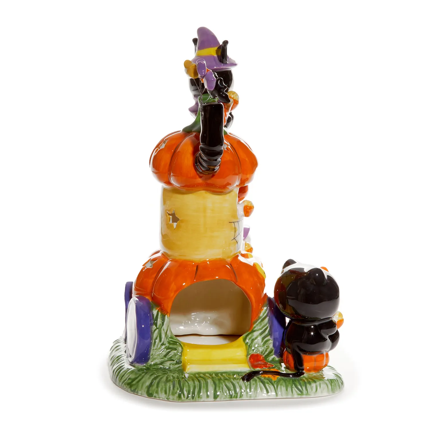 Hello Kitty and Friends Pumpkin Café Latte Candle House keramikklysestake håndmalt