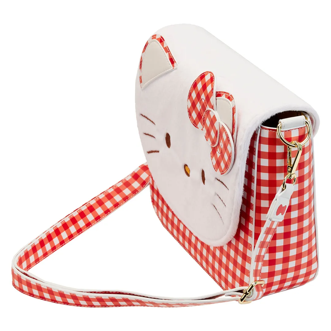 Hello Kitty x Loungefly Gingham Crossbody Bag crossbodyveske hvit