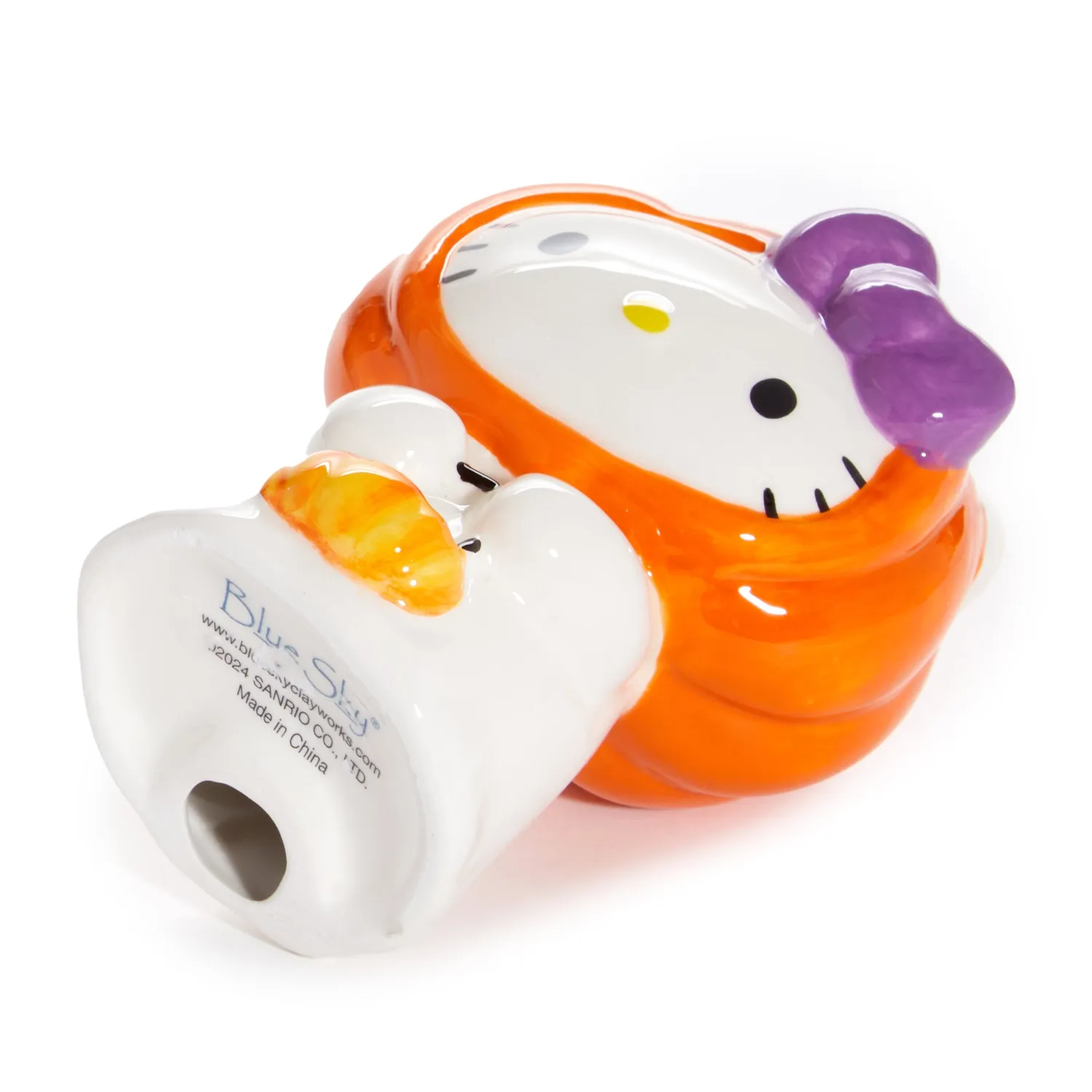 Hello Kitty Trick or Treat Ghost keramikkfigur Halloween håndmalt