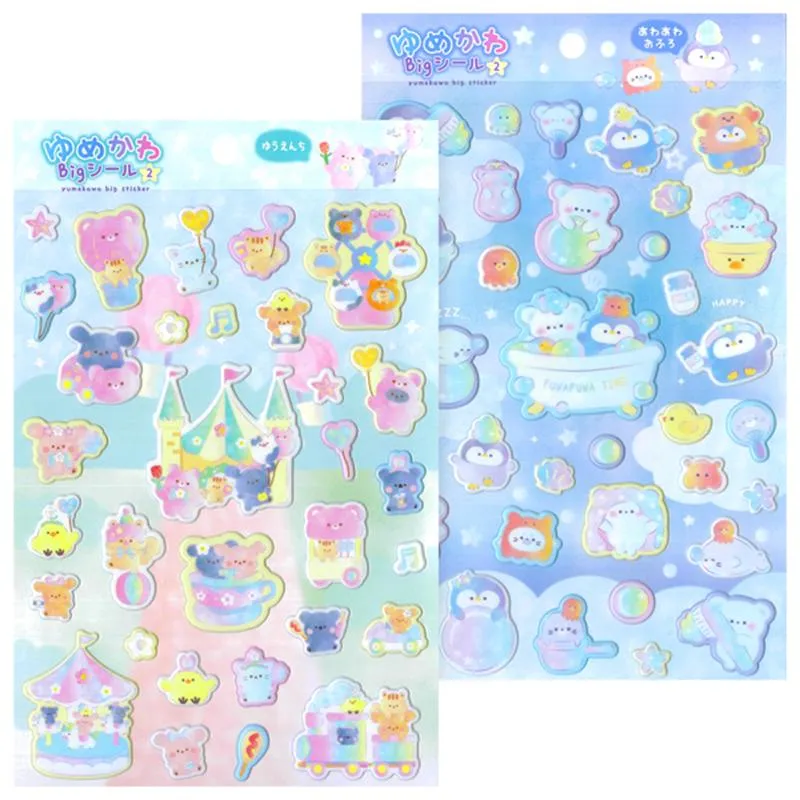 Neo Tokyo Kawaii Dreamy Sticker Sheet klistremerker 1 tilfeldig ark