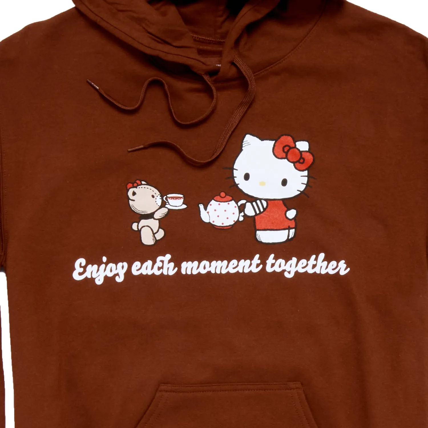 Hello Kitty and Friends Adult Enjoy Each Moment hettegenser brun
