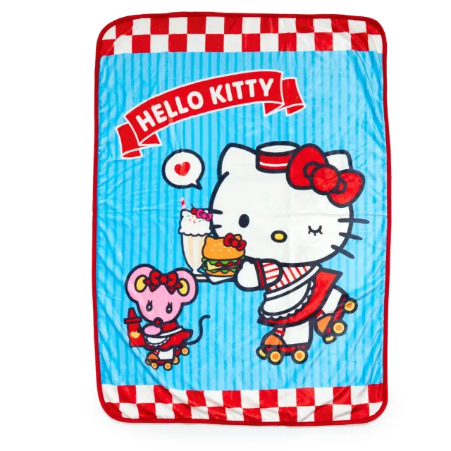 Hello Kitty Classic Carhop pledd 39,5 × 55,25 tommer polyester