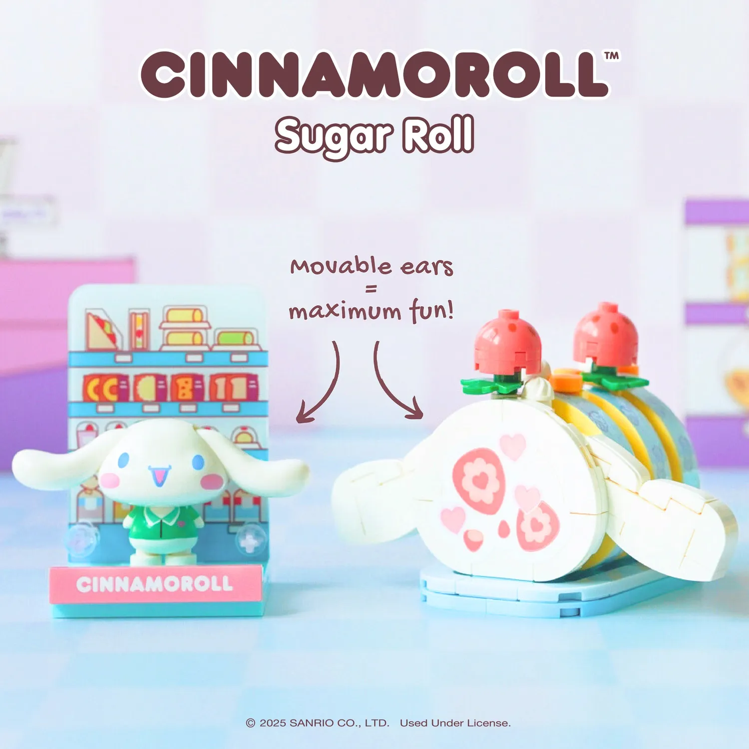 Hello Kitty Cinnamoroll Konbini Building Blocks Set Sugar Roll byggesett