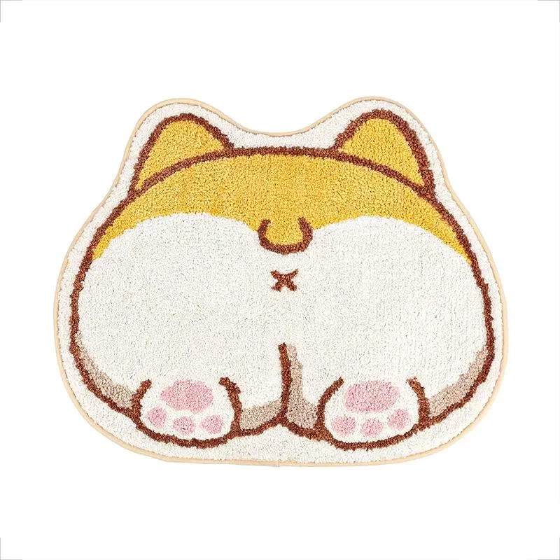 Kawaii Corgi Butt Bathroom Mat baderomsmatte 60 × 50 cm corgi