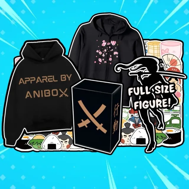 Anibox 1 Figure & Hoodie Box animeboks figur og hettegenser