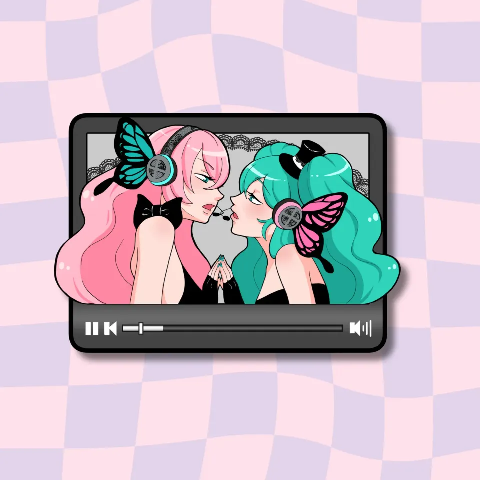 Kururu4ever Vocaloid Songs Magnet klistremerke 7 cm vinyl