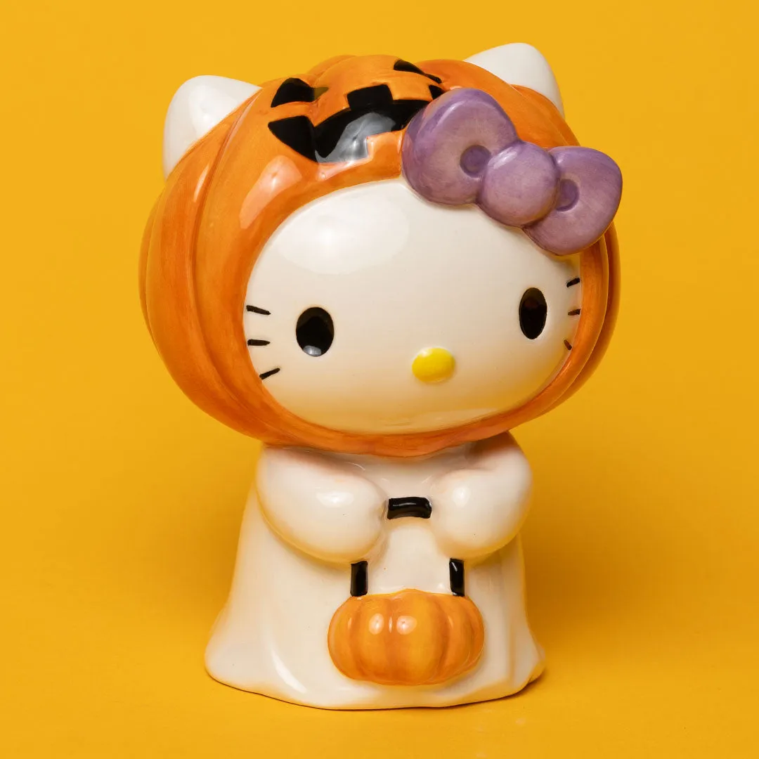 Hello Kitty Trick or Treat Ghost keramikkfigur Halloween håndmalt