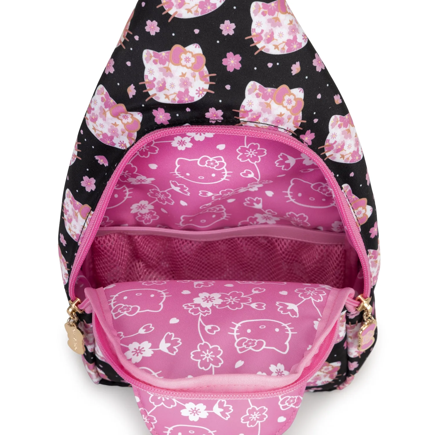 Hello Kitty x JuJuBe Crossbody Sling Bag Cherry Blossoms skulderveske