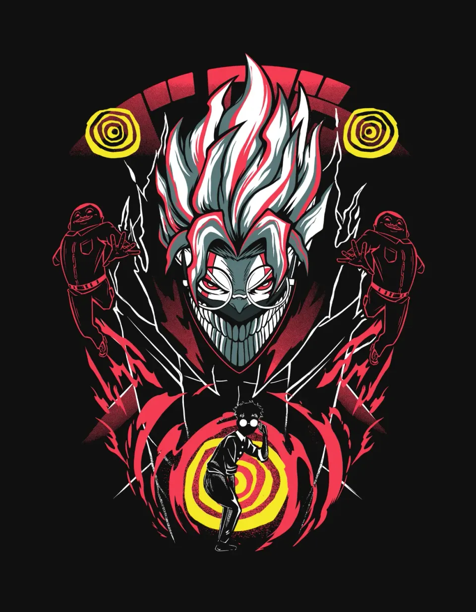 Anitaku Paranormal Clash T-skjorte unisex bomull M–3XL