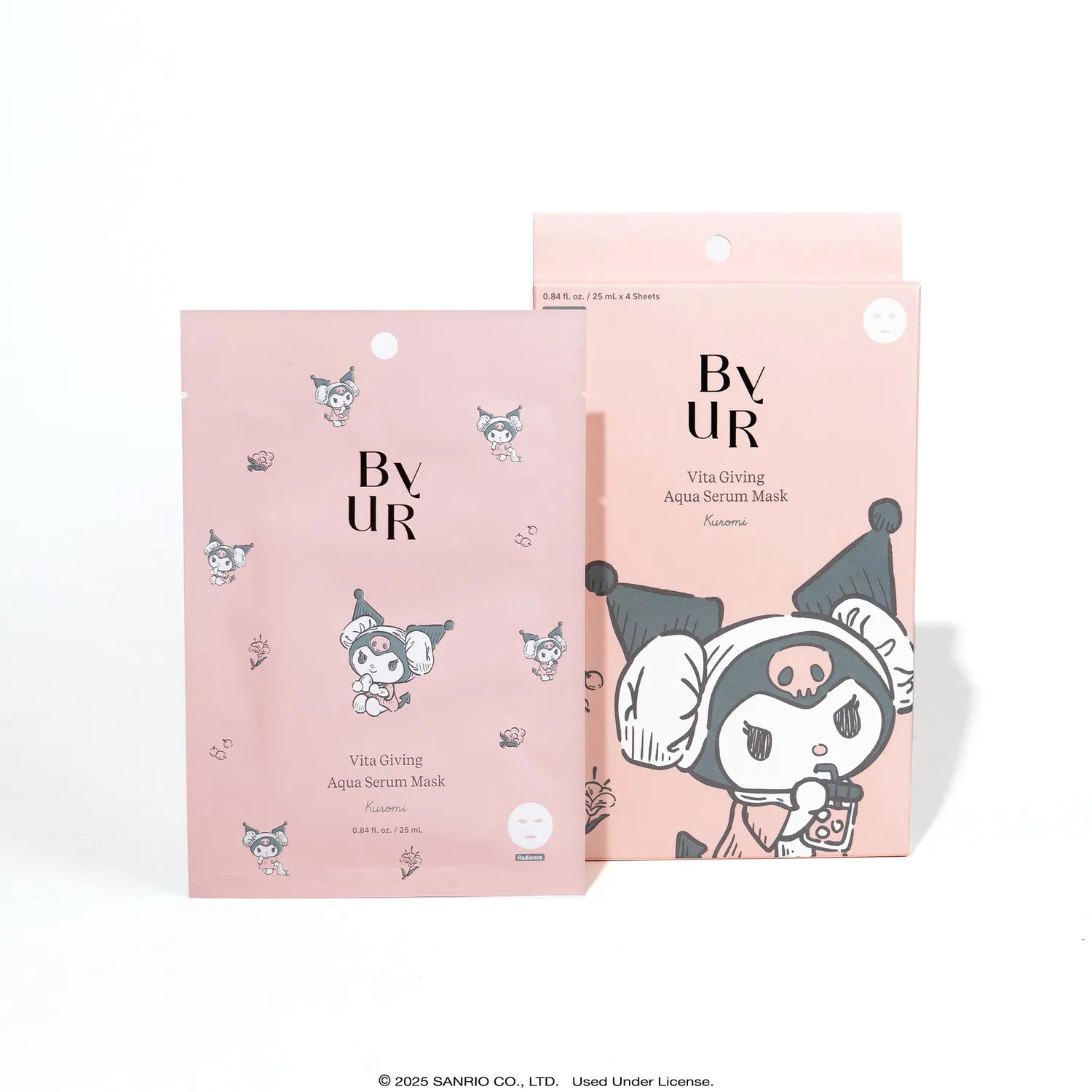 Hello Kitty ByUR Vita Giving Aqua Serum Mask Kuromi ansiktsmaske 1 stk