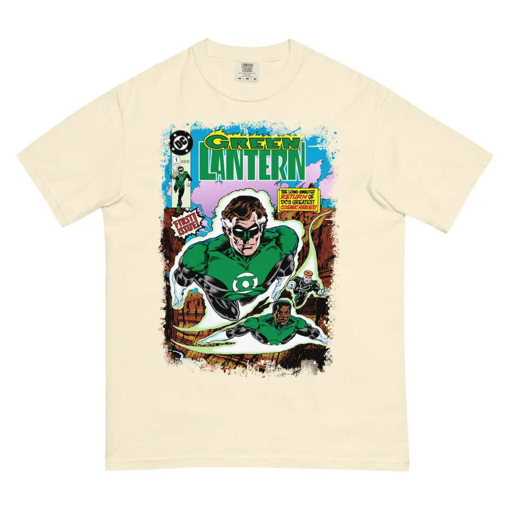 Batman Green Lantern Cosmic Heroes Comfort Colors T-skjorte Graphite