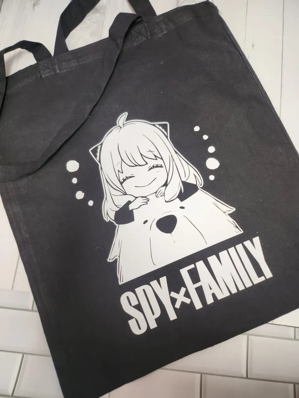 Anitaku SPYXFAMILY Anya & Bond handlenett bomull