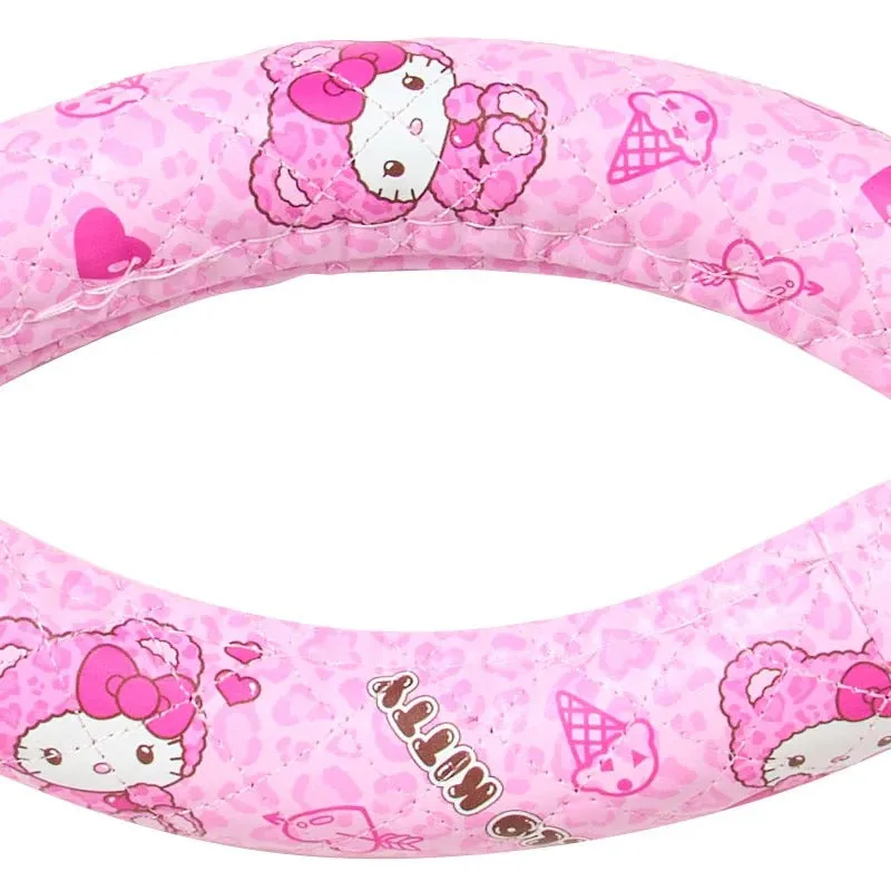 Hello Kitty Teddy Pink rattrekk til bil 36–37 cm PVC