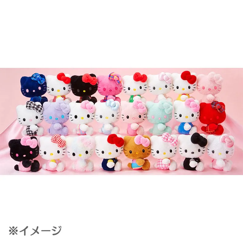 Hello Kitty 50th Anniv. Plush Mascot kosedyr rød tartan