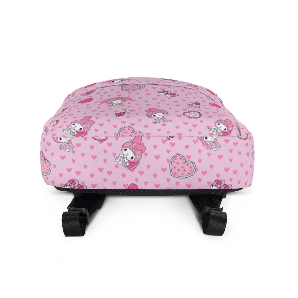 Hello Kitty My Melody Sleepover ryggsekk med heldekkende trykk