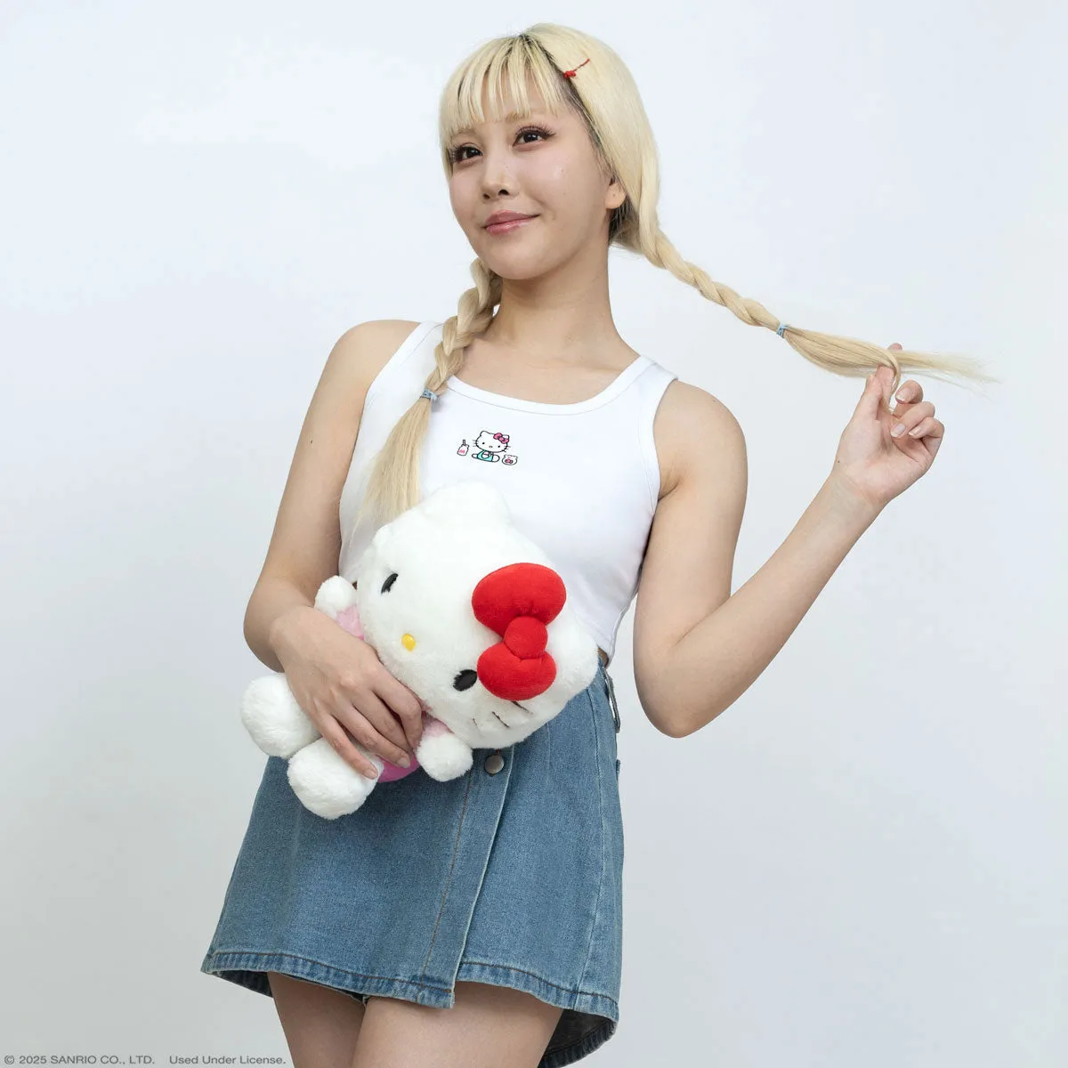 Hello Kitty JapanLA Crop Top magetopp hvit