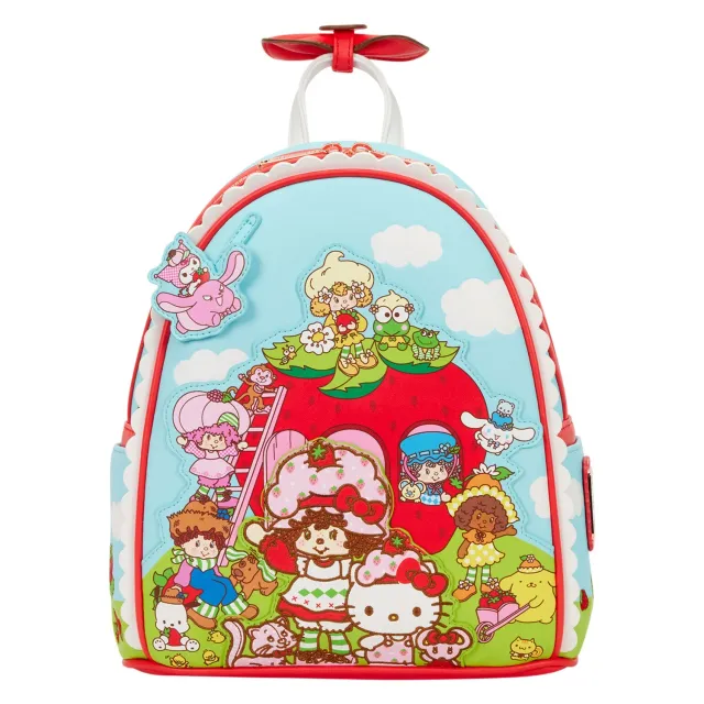 Hello Kitty Loungefly Strawberry Shortcake mini-ryggsekk jordbærduft