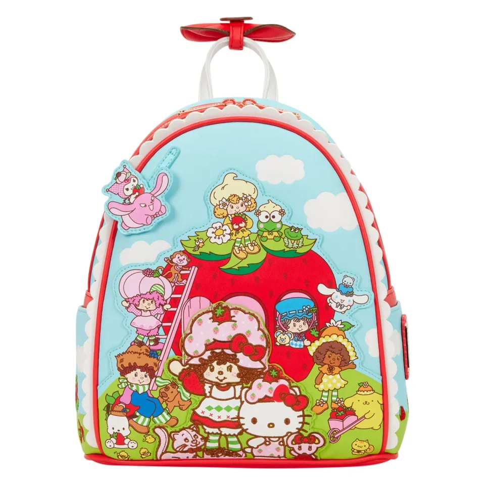 Hello Kitty Loungefly Strawberry Shortcake mini-ryggsekk jordbærduft