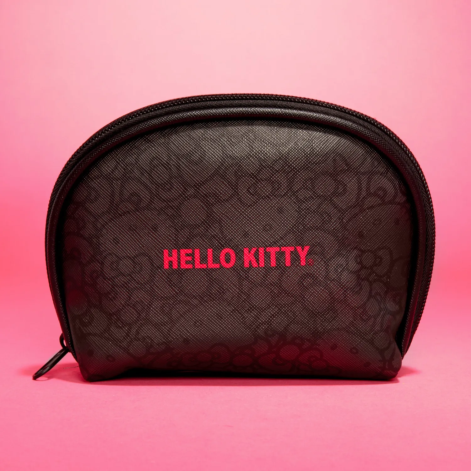 Hello Kitty High Impact svart glidelåspung utvidbar
