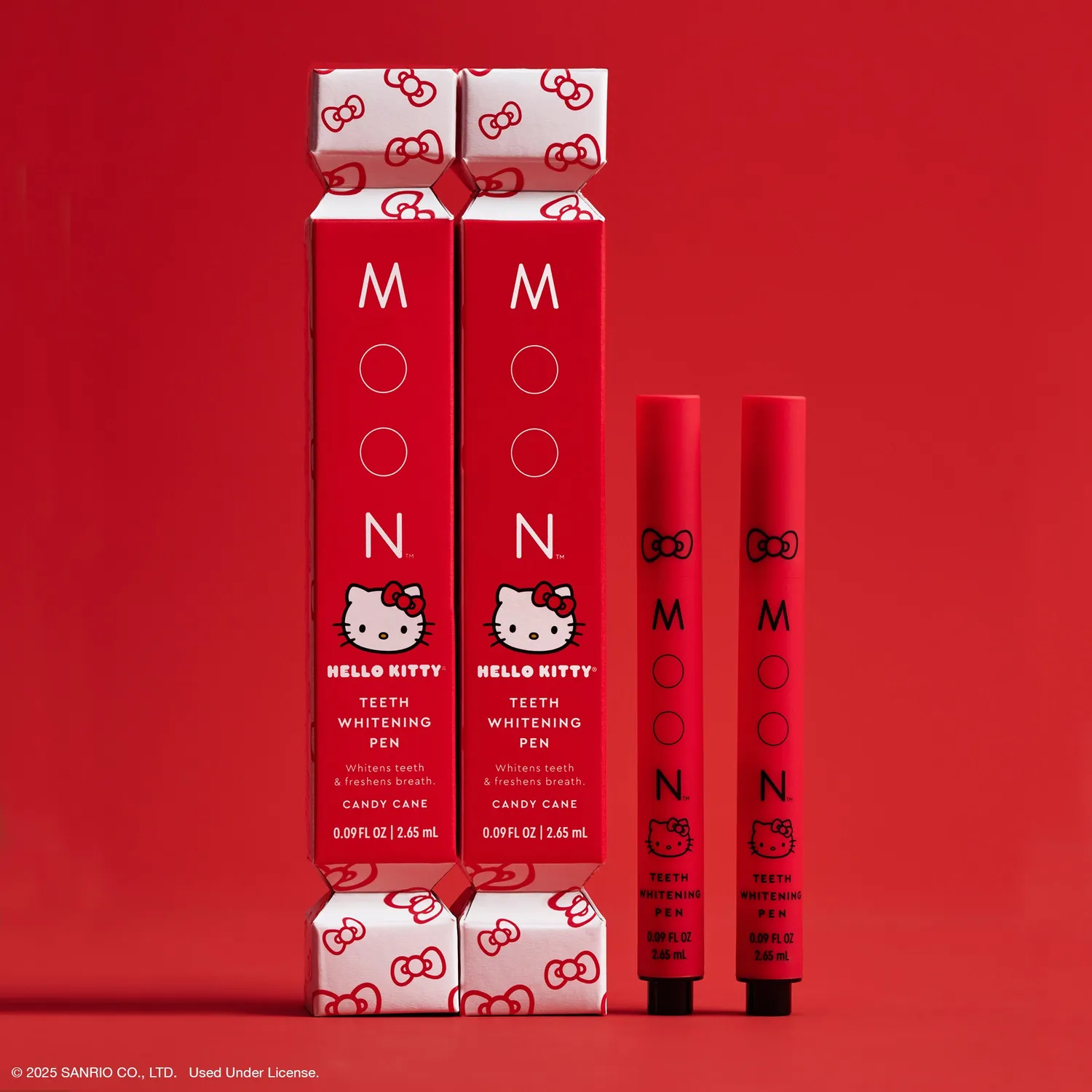 Hello Kitty x MOON Oral Beauty Whitening Pen Duo tannblekingspenner Candy Cane