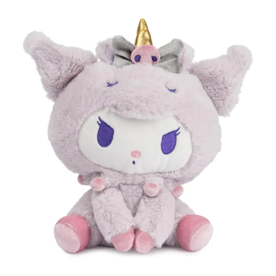 Hello Kitty Kuromi x GUND 6" Unicorn-bamse 15 cm pastellilla