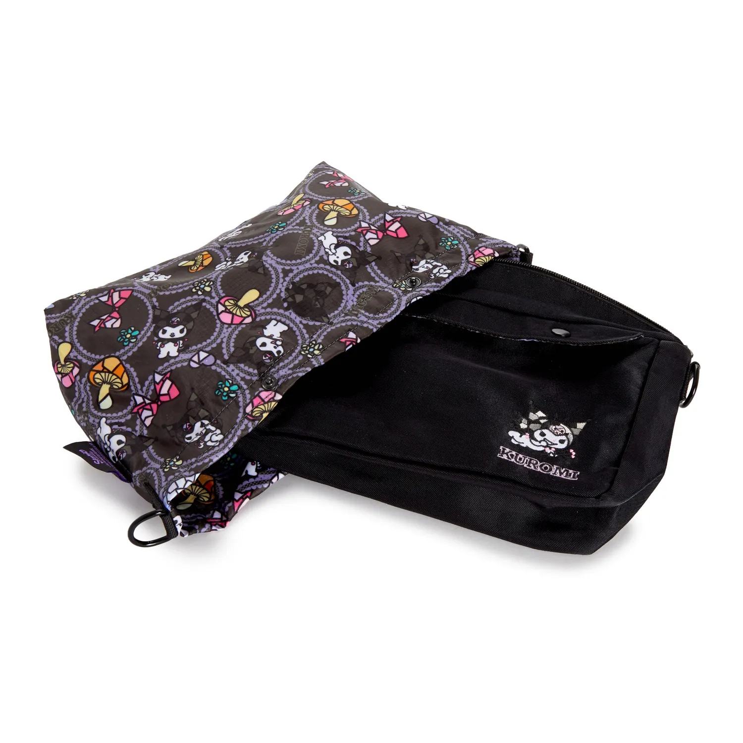 Kuromi 2-in-1 skulderveske og handlenett