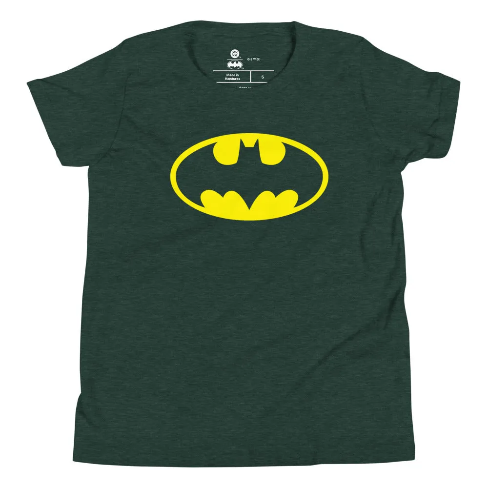 Batman Batman Logo T-skjorte ungdom svart