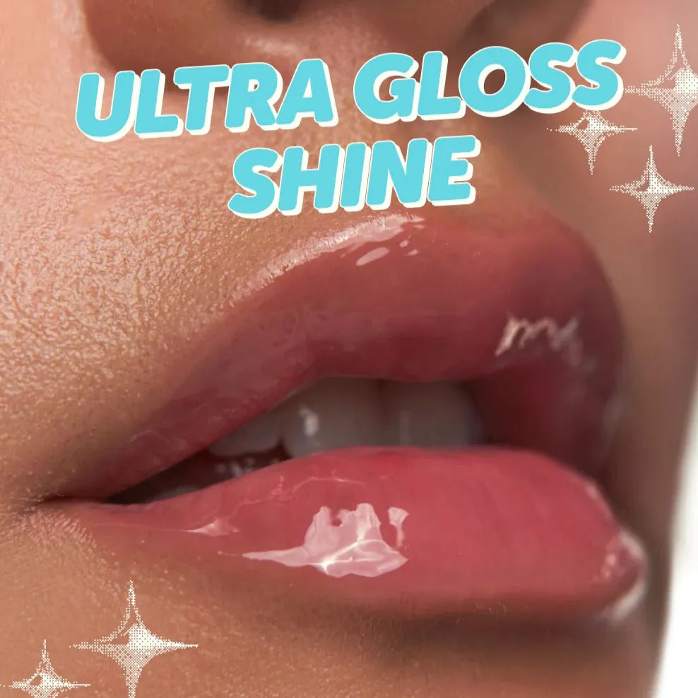 Hello Kitty x The Crème Shop Gloss Jelly Tinted Peptide Lip Glaze lipgloss Crystal Blue