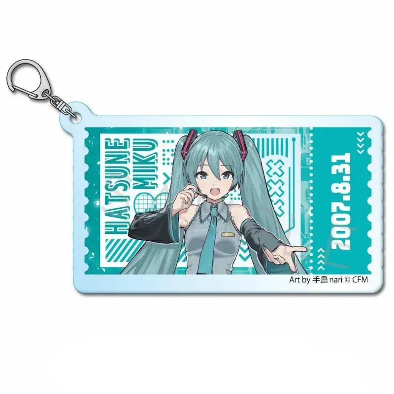Neo Tokyo Vocaloid Miku Acrylic Keychain nøkkelring 5 cm akryl