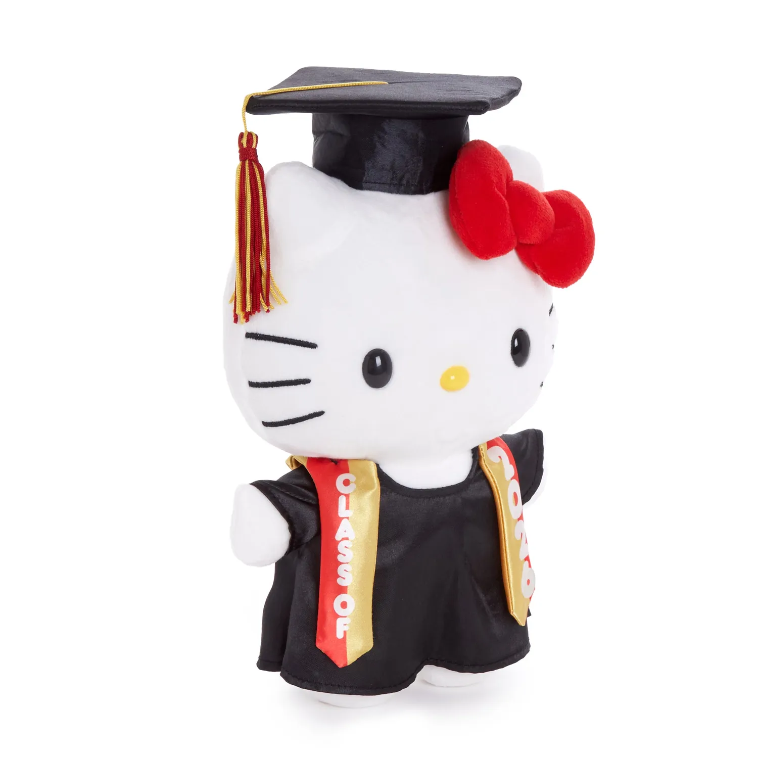 Hello Kitty Graduation 9" plysjbamse rød