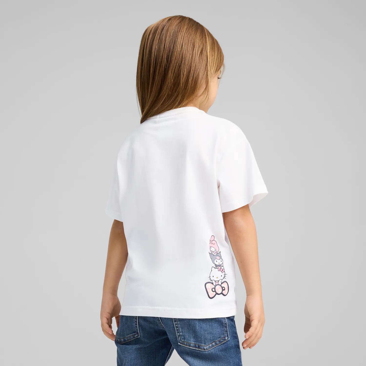 PUMA Hello Kitty and Friends Relaxed Graphic Tee T-skjorte hvit barn