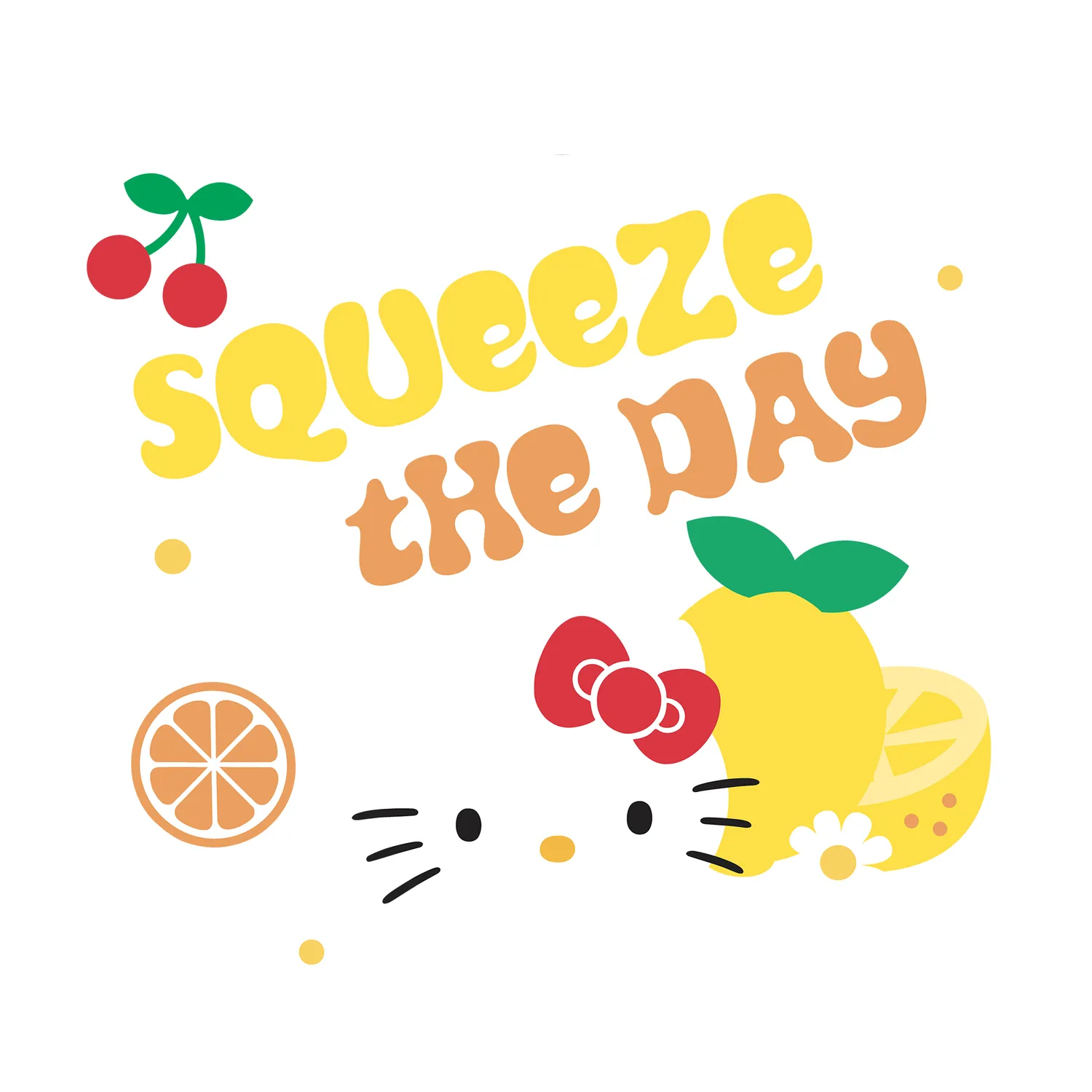 Hello Kitty Squeeze The Day Tee t-skjorte XS–5XL bomull