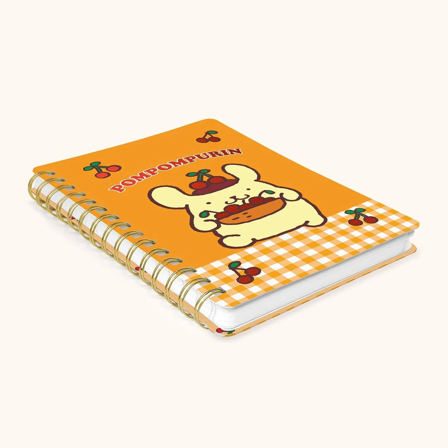 Pompompurin x Studio Oh! Cherries Agatha notatbok med klistremerker