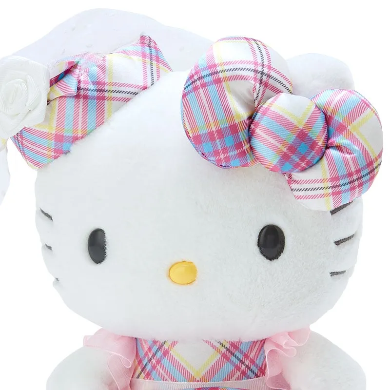 Sanrio Hello Kitty Dress Tartan Series 8" Plush plysjbamse